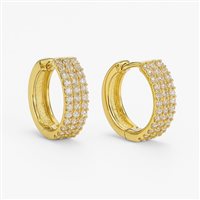 Ohrringe Idee Preziose dal 1987 Dame in Gelbgold Zircone IP.OK18G/141 - IP.OK18G/141